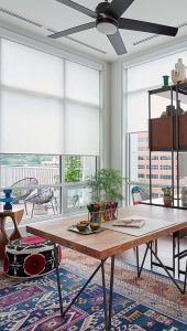 White solar shades for large windows A Modern Window