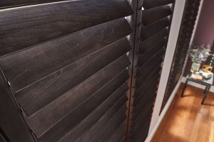 Dark window shutters - a modern window