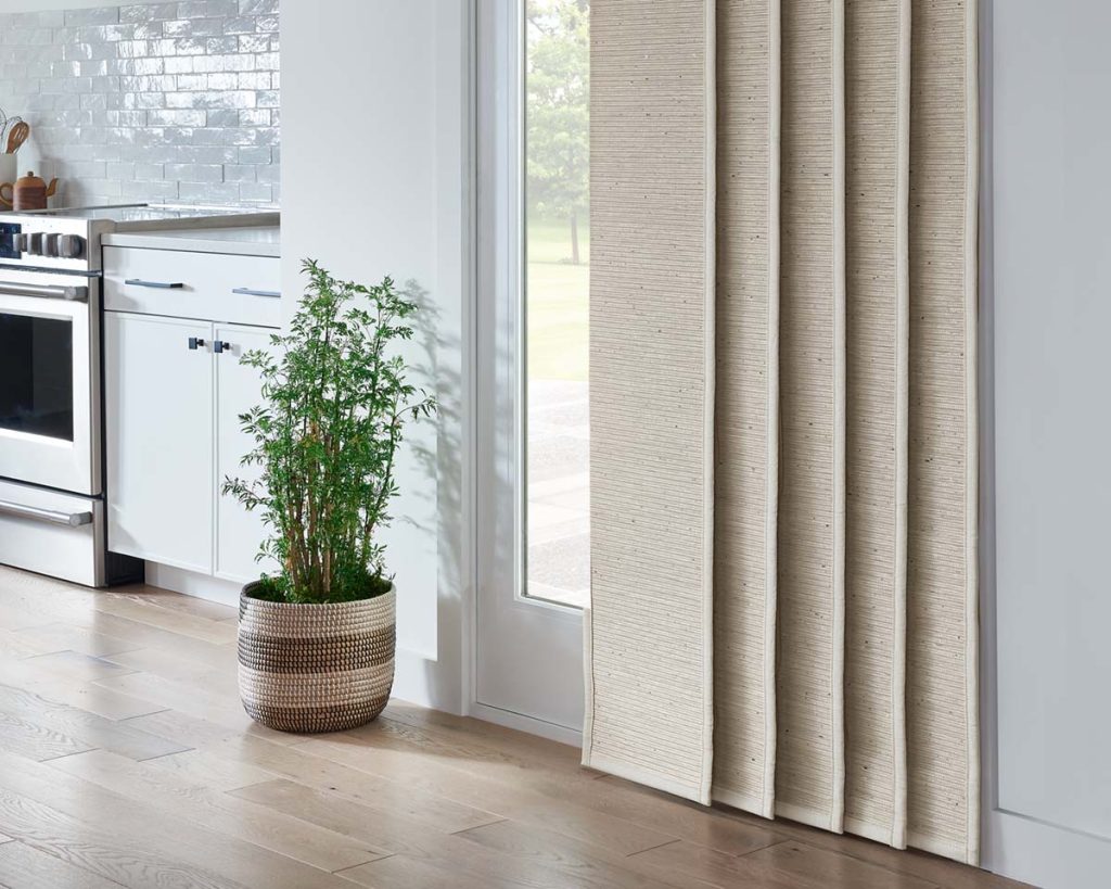 Sliding door shades in a kitchen - A Modern Window